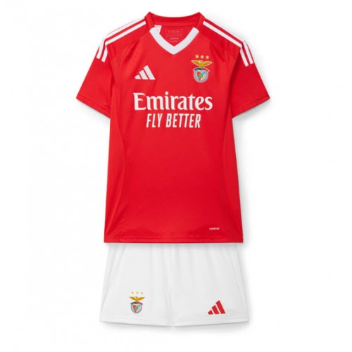 Dětský fotbalový dres Benfica 2024-25 Domácí Krátký Rukáv (+ trenýrky)